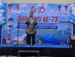 Ketua Fraksi Demokrat Sumut Bangga Dilaksanakannya Peringatan Hari Jadi Ke 73 Tahun Desa Tg Garbus I.