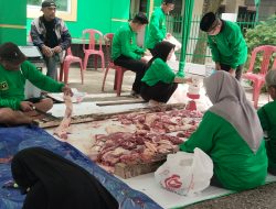 Pemotongan Hewan Qurban Di Kantor DPW PPP Provinsi Sumatera Selatan