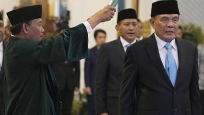 Djamari Chaniago Resmi Dilantik Presiden Prabowo Sebagai Menko Polhukam