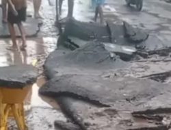 ‎Baru Sebulan Dikerjakan, Proyek Jalan Rp1,5 Miliar di Bima Mulai Mengelupas