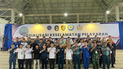 TNI AL dan Stakeholder Maritim Lahewa Gencarkan Sosialisasi Keselamatan Pelayaran Cegah Pelanggaran di Laut