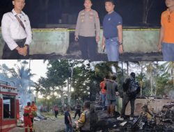 Kebakaran Rumah di Kecamatan Alo’oa, Layanan 110 Polres Nias Bergerak Cepat
