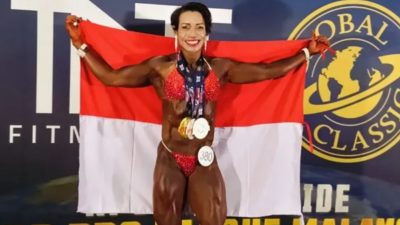 ‎Hebat! Polwan Asal Maluku Iptu Esterlina Sabet Tiga Medali di Ajang Binaraga Internasional Malaysia