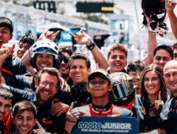 Merah Putih Berkibar di Jerman: Pembalap Sleman Kiandra Ramadhipa Rebut Juara 1 MotoGP Rookies Cup