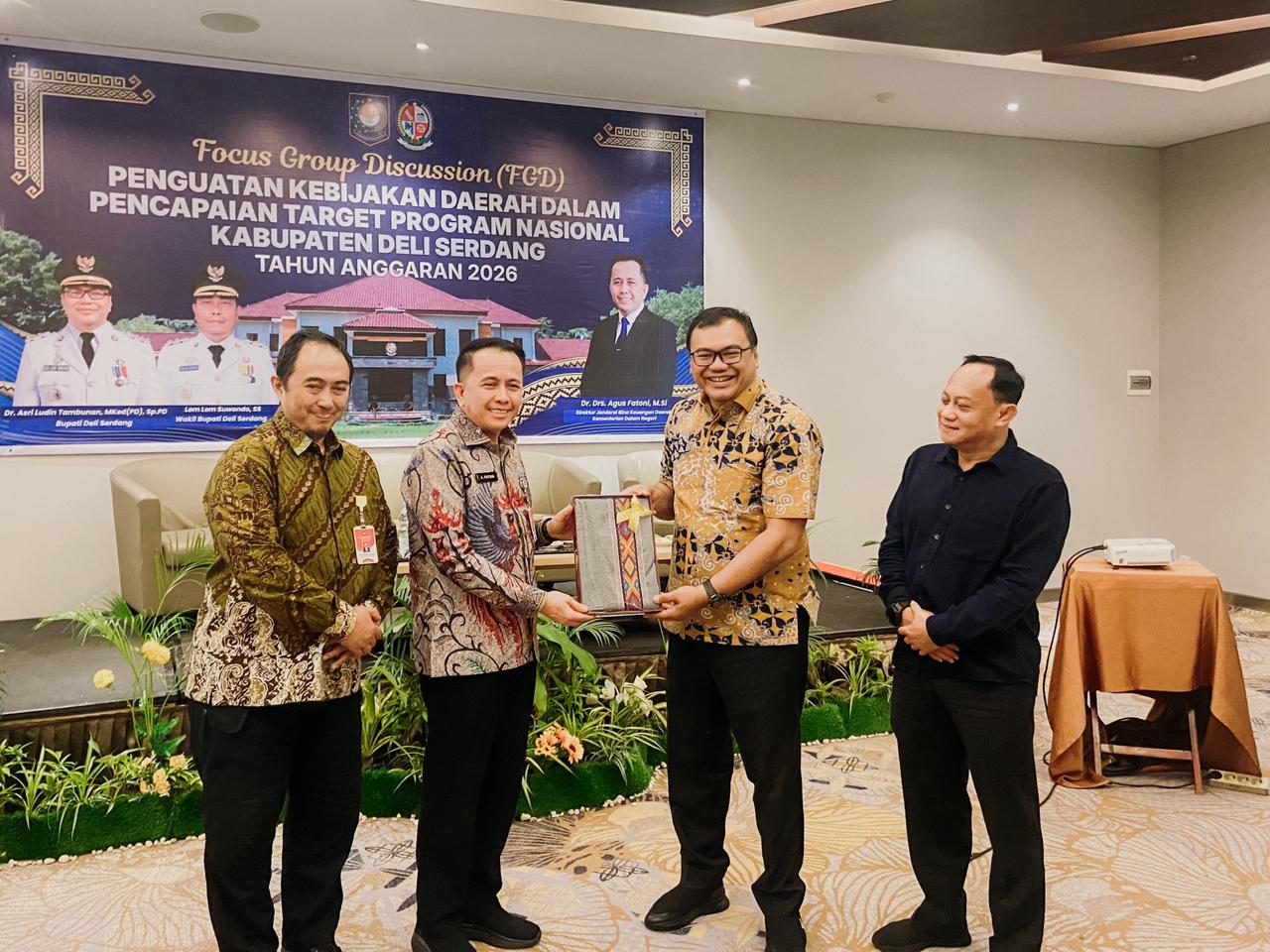 Percepat Pembangunan Di Deli Serdang, Bupati Minta Arahan Pusat.