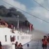 Kapal Mutiara 2 Terbakar di Perairan Madura Saat Berlayar dari Surabaya Menuju Makassar, 4 Korban di Laporkan Tewas